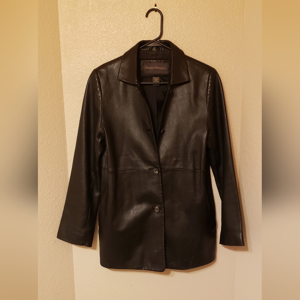 Leather Jacket Banana Republic